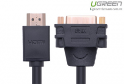 Cáp chuyển đổi Ugreen DVI To HDMI 20136