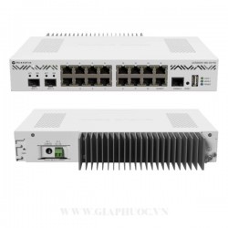 Router MikroTik CCR2004-16G-2S+PC – Router Doanh Nghiệp 16 Cổng Gigabit, 2 Cổng SFP+ 10G, Tản Nhiệt Thụ Động