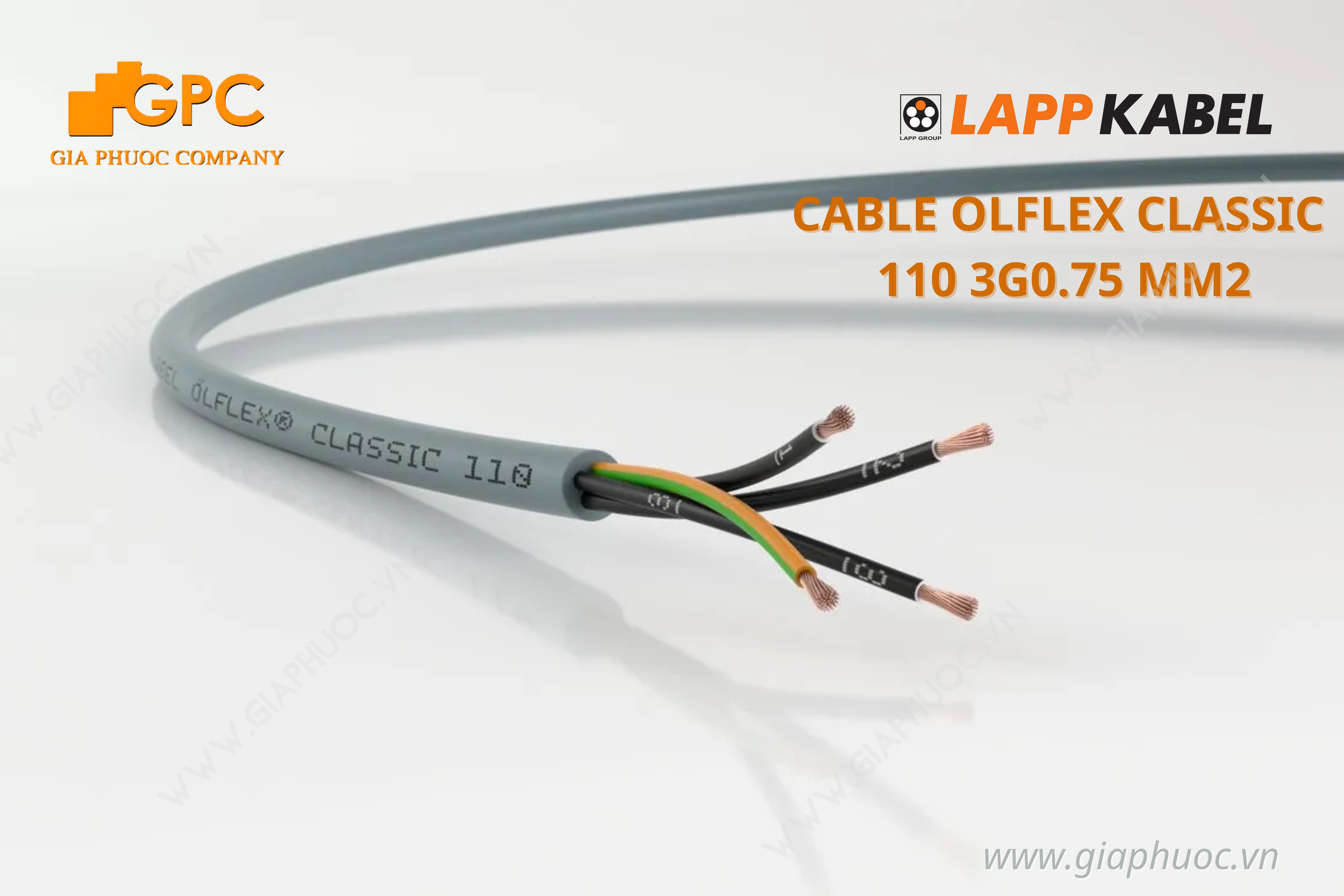 Cáp điều khiển LAPP Kabel ÖLFLEX CLASSIC 110 3G0.75 (1119103)
