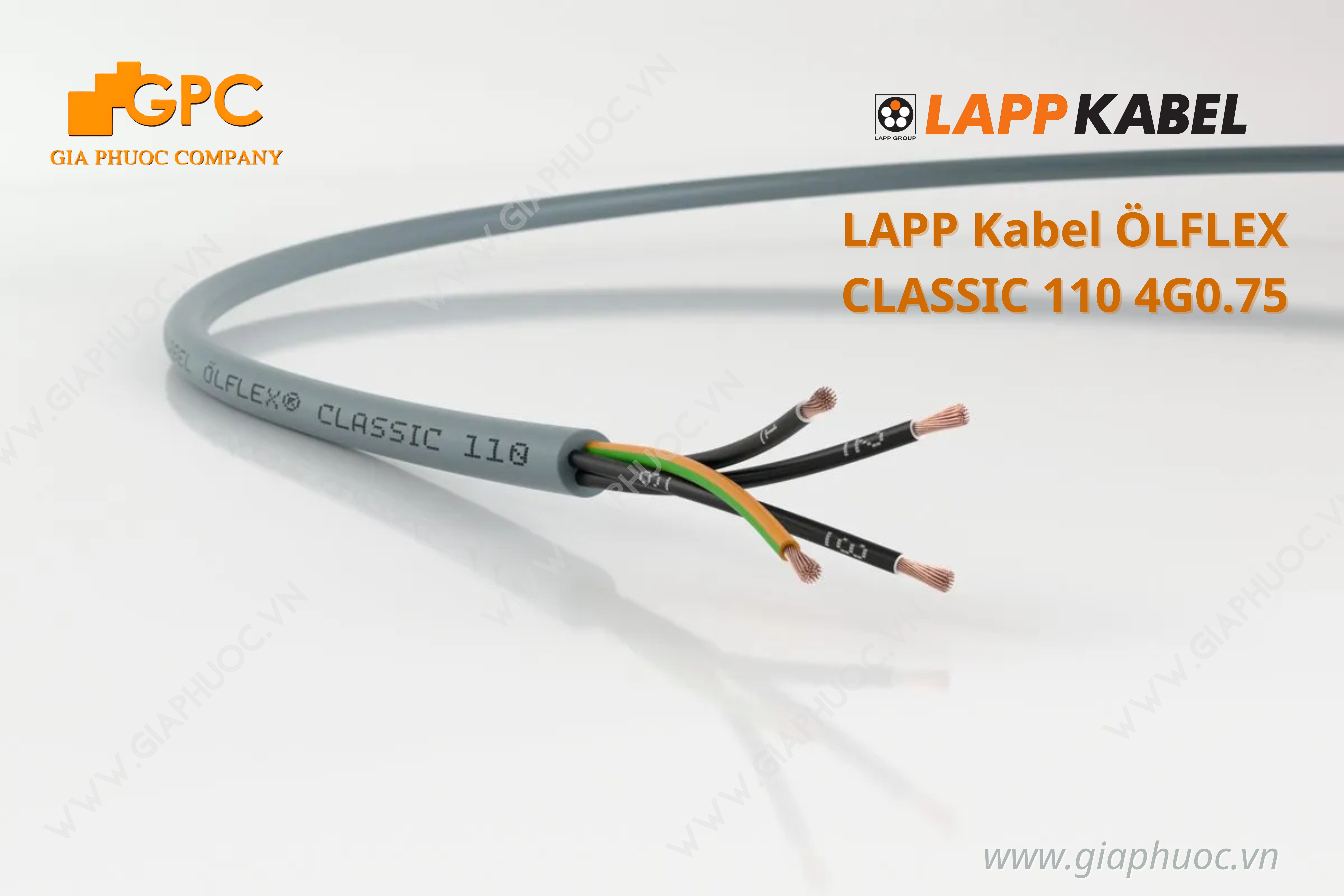 Cáp điều khiển LAPP Kabel ÖLFLEX CLASSIC 110 4G0.75 (1119104)
